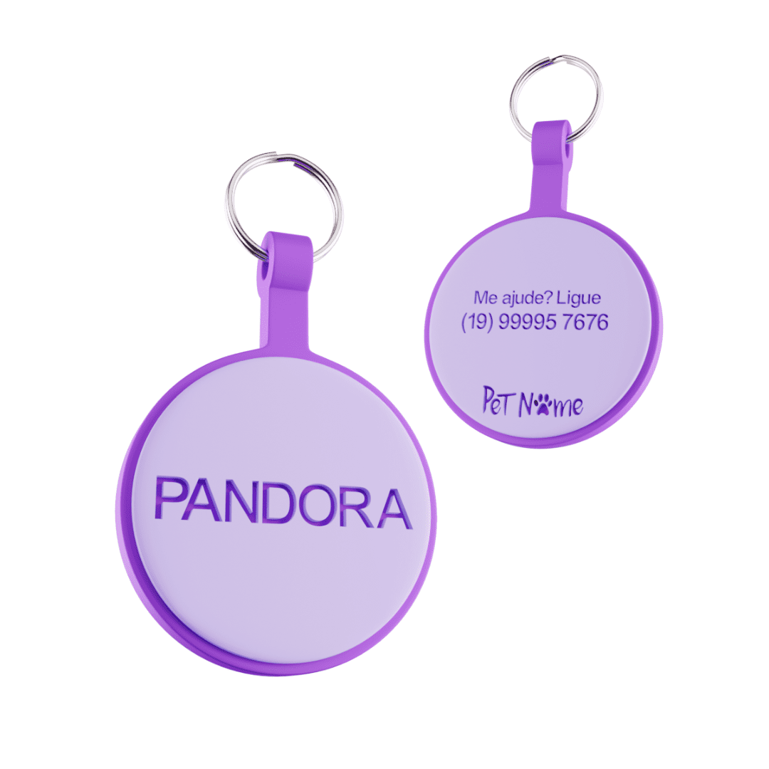 Tag Círculo M Candy Purple